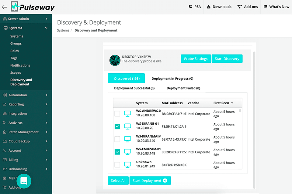mmsoft pulseway management asset software-schnittstelle