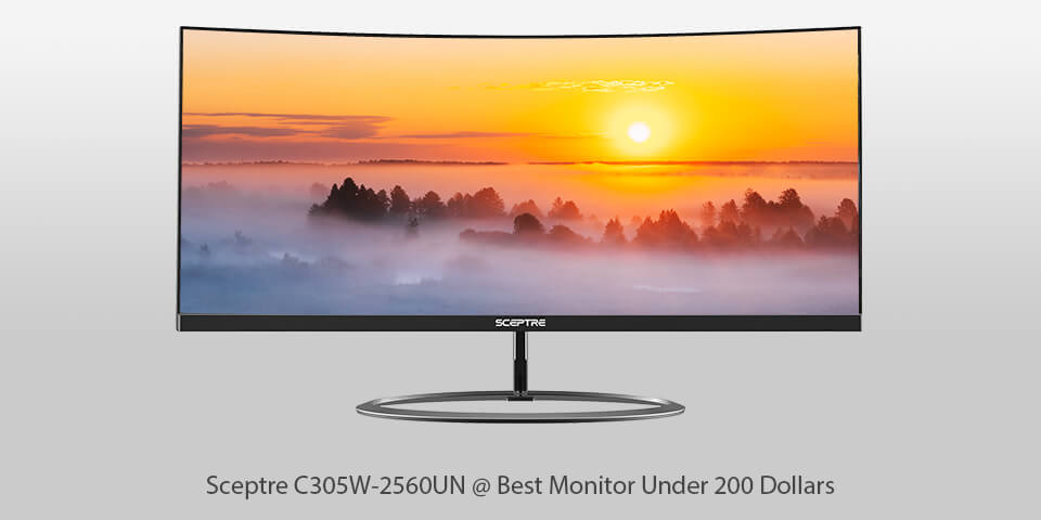best monitor under 200 sceptre c305w-2560un