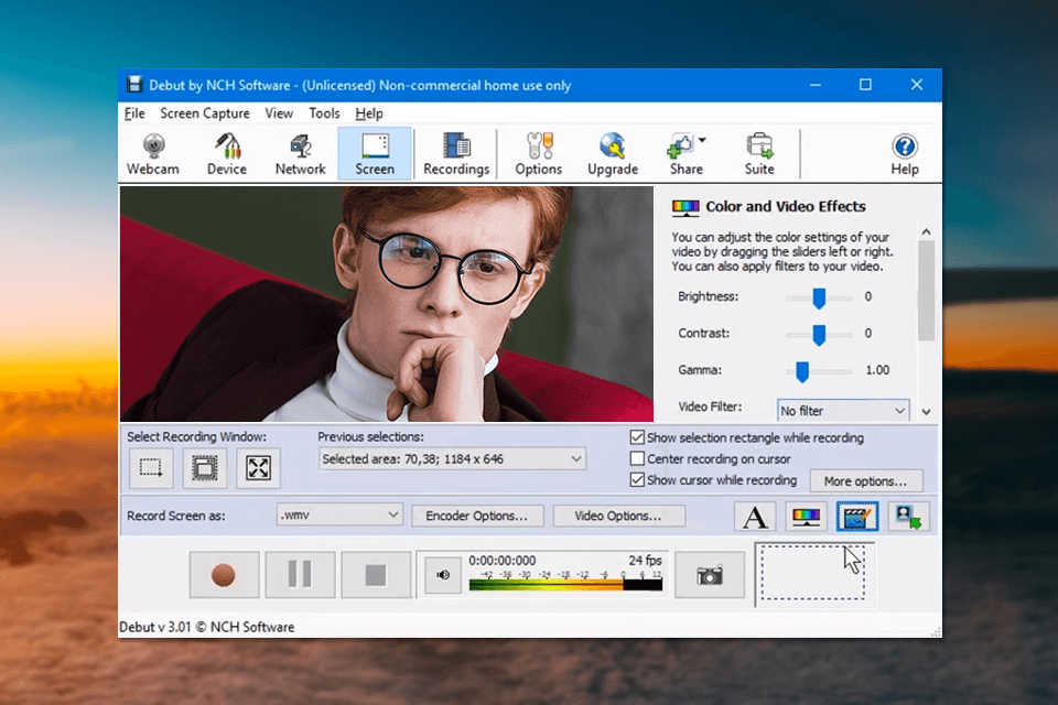 nch video capture interface best free webcam software windows 7
