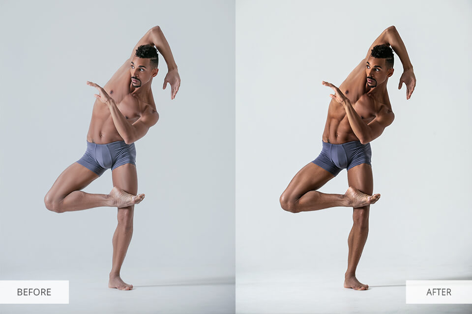 nude retouching dodge and burn
