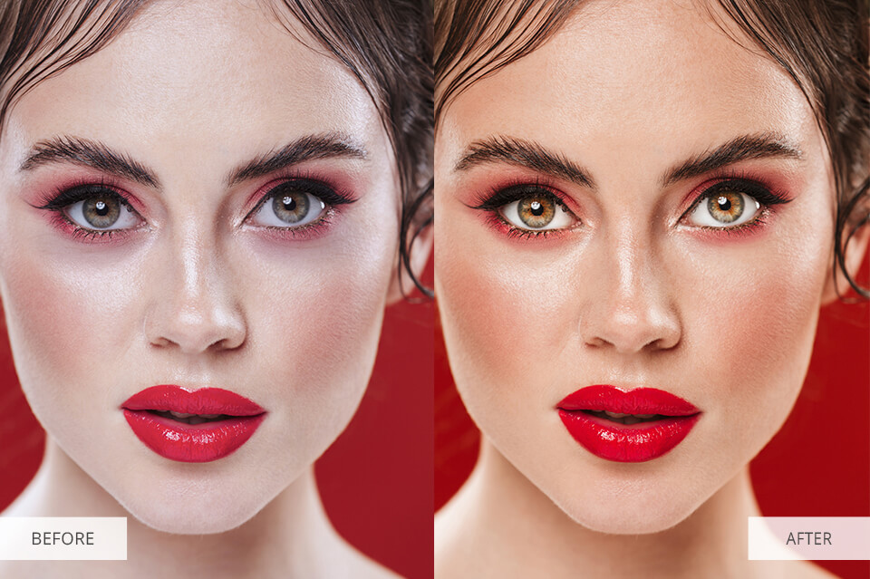nude retouching eyes retouching