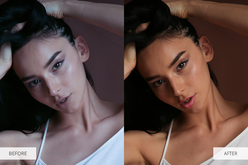 nude retouching lips retouching