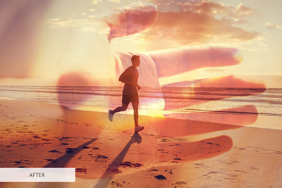 free photoshop action gradient for prism photography