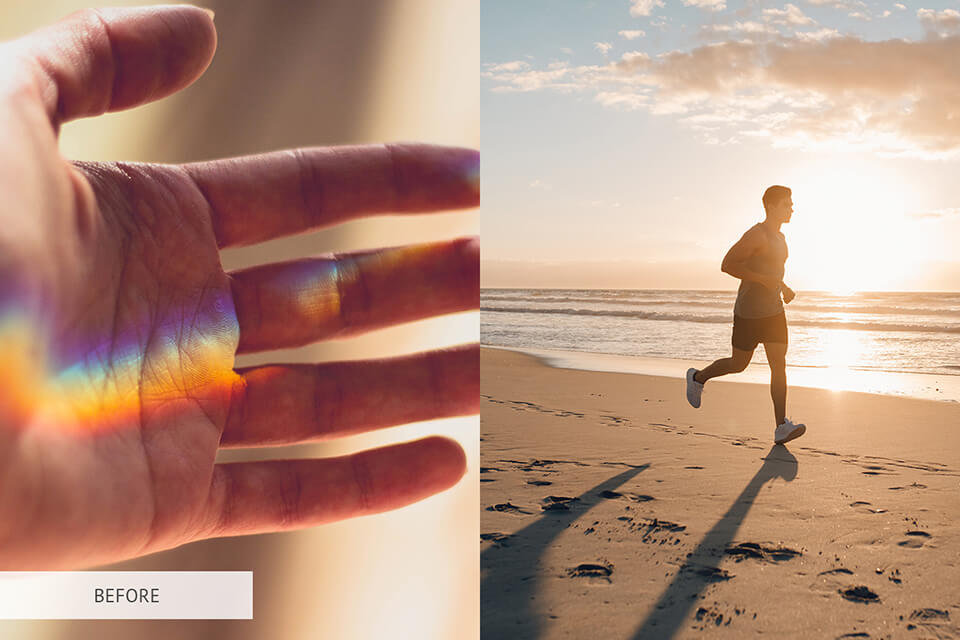 free photoshop action gradient for prism photography