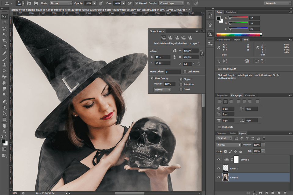 photoshop software for photo stamp remover interface