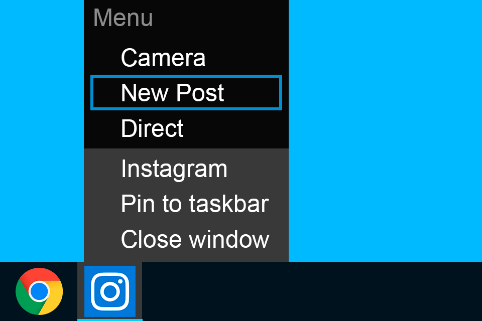 posting from windows store instagram app