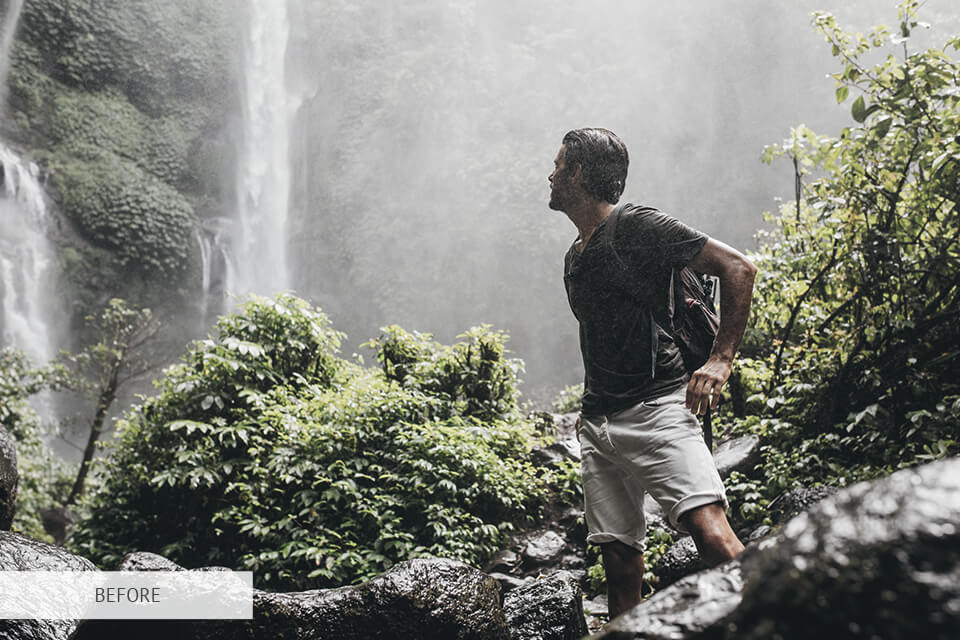 rain overlay for travel photography