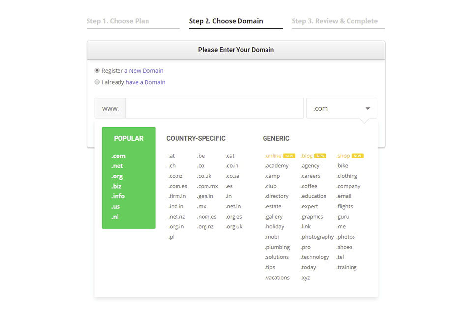 siteground interface