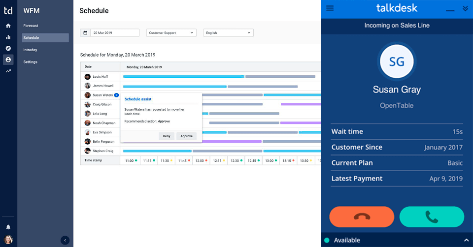talkdesk call center software