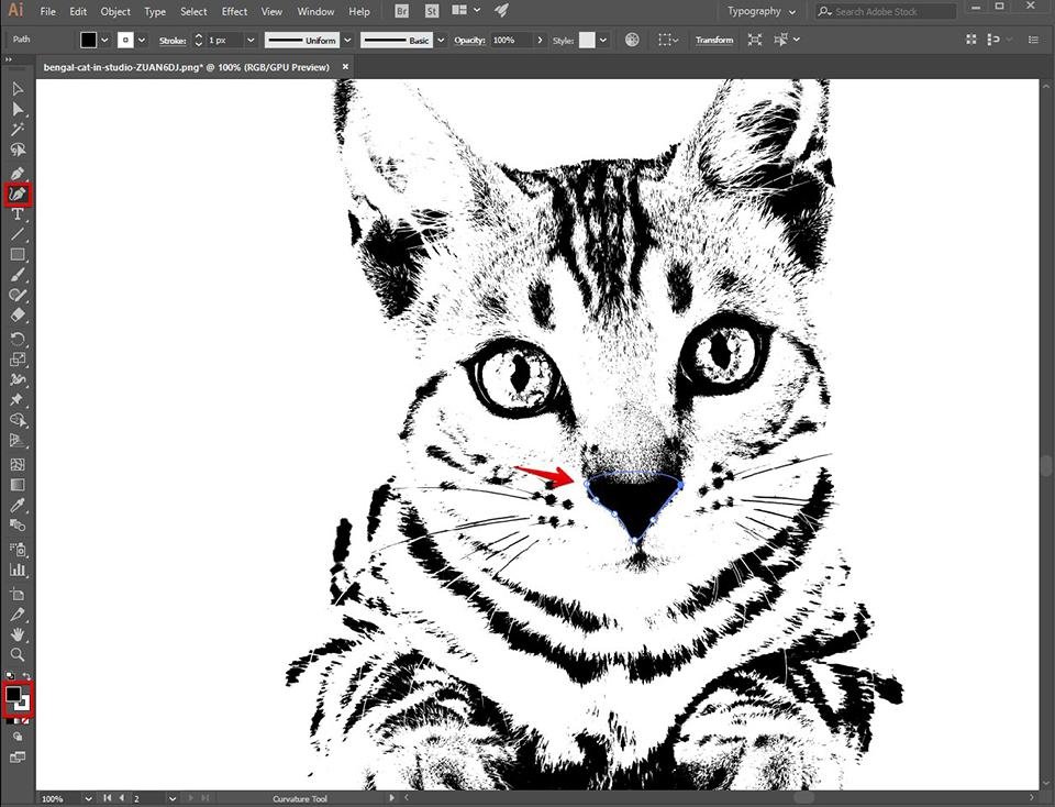 turn photo into line drawing illustrator
