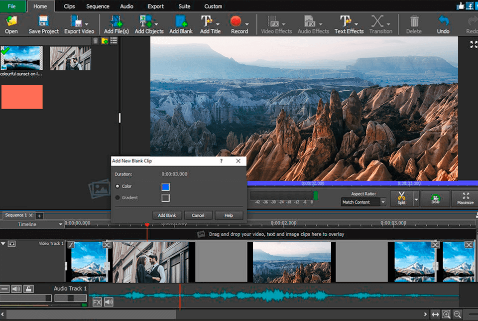 videopad 1080p editor logo