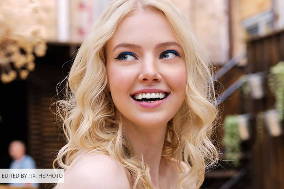 whiten teeth photoshop with sponge tool before and after
