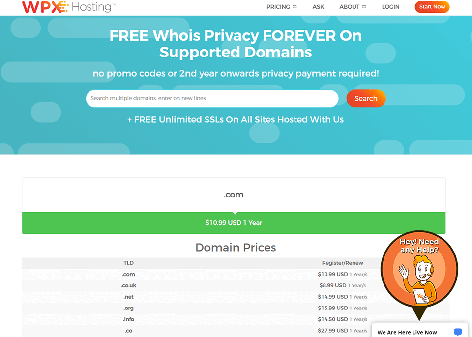 interfaz de alojamiento wpx