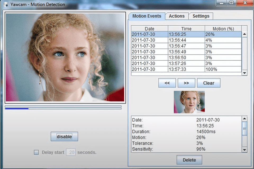 yawcam interface best free webcam software windows 7