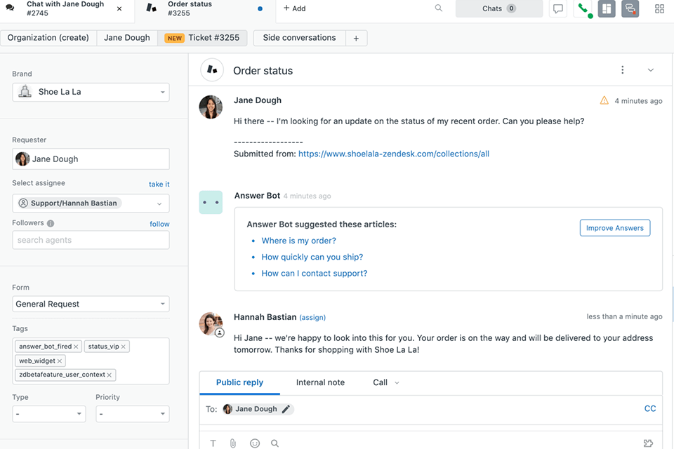 zendesk知识库软件界面
