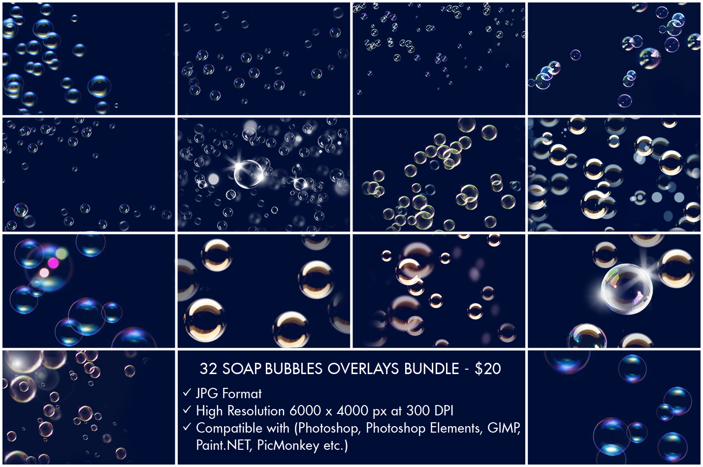 Free Photoshop Bubble Overlay Bundle|Free Bubble Overlays For Photoshop