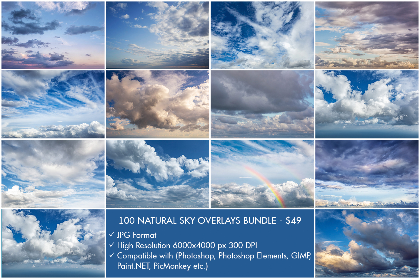 150 sky pack for photoshop free download