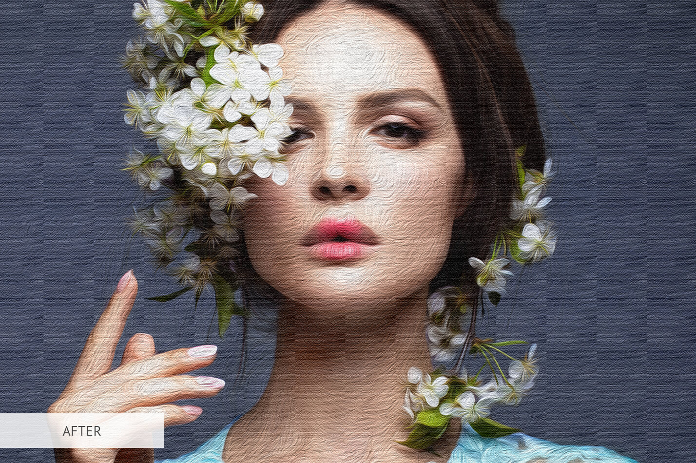 6 Free Oil Paint Actions Actions Oil Painting