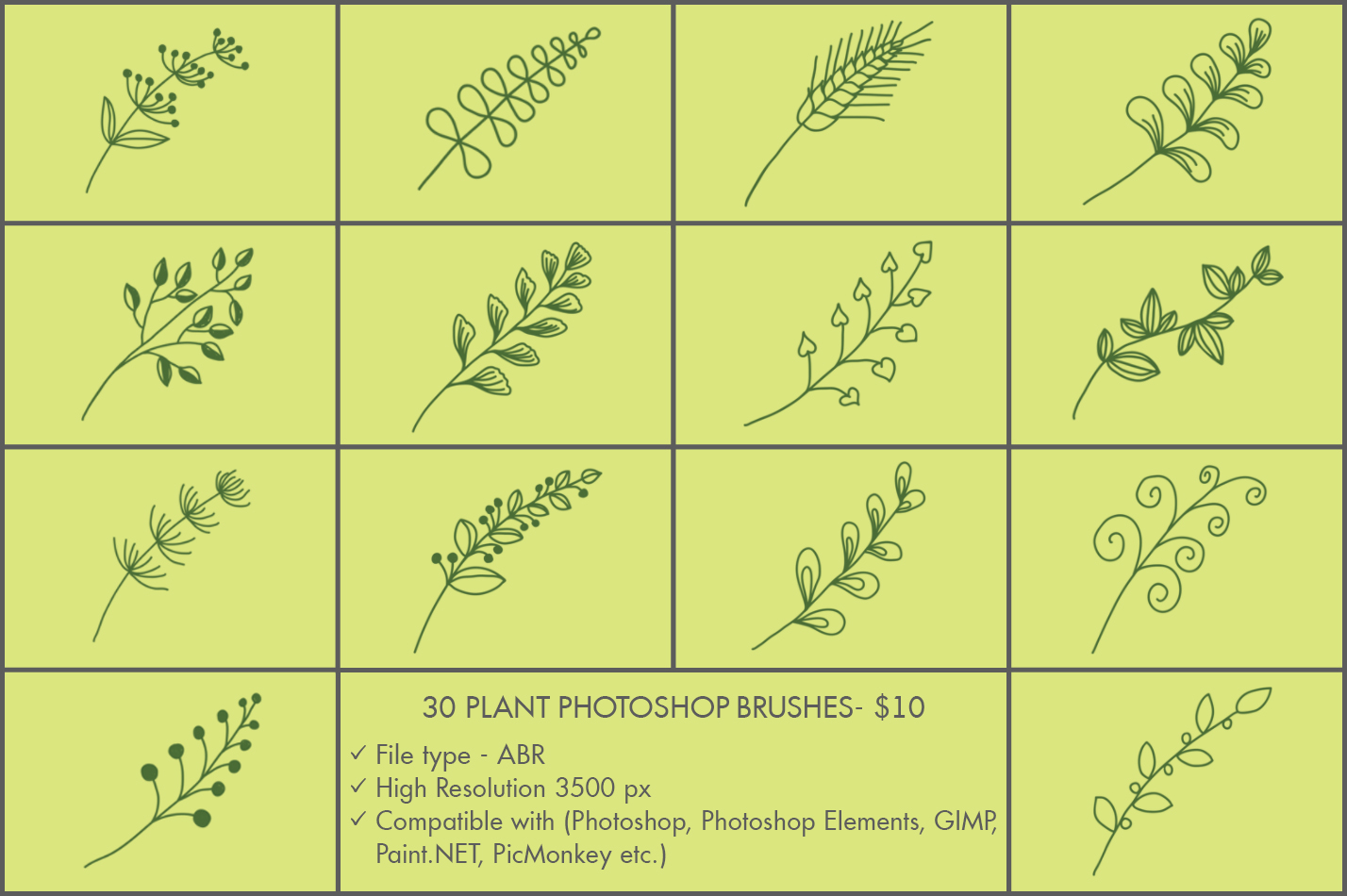 Plant Free BrushesPlant Brush Free