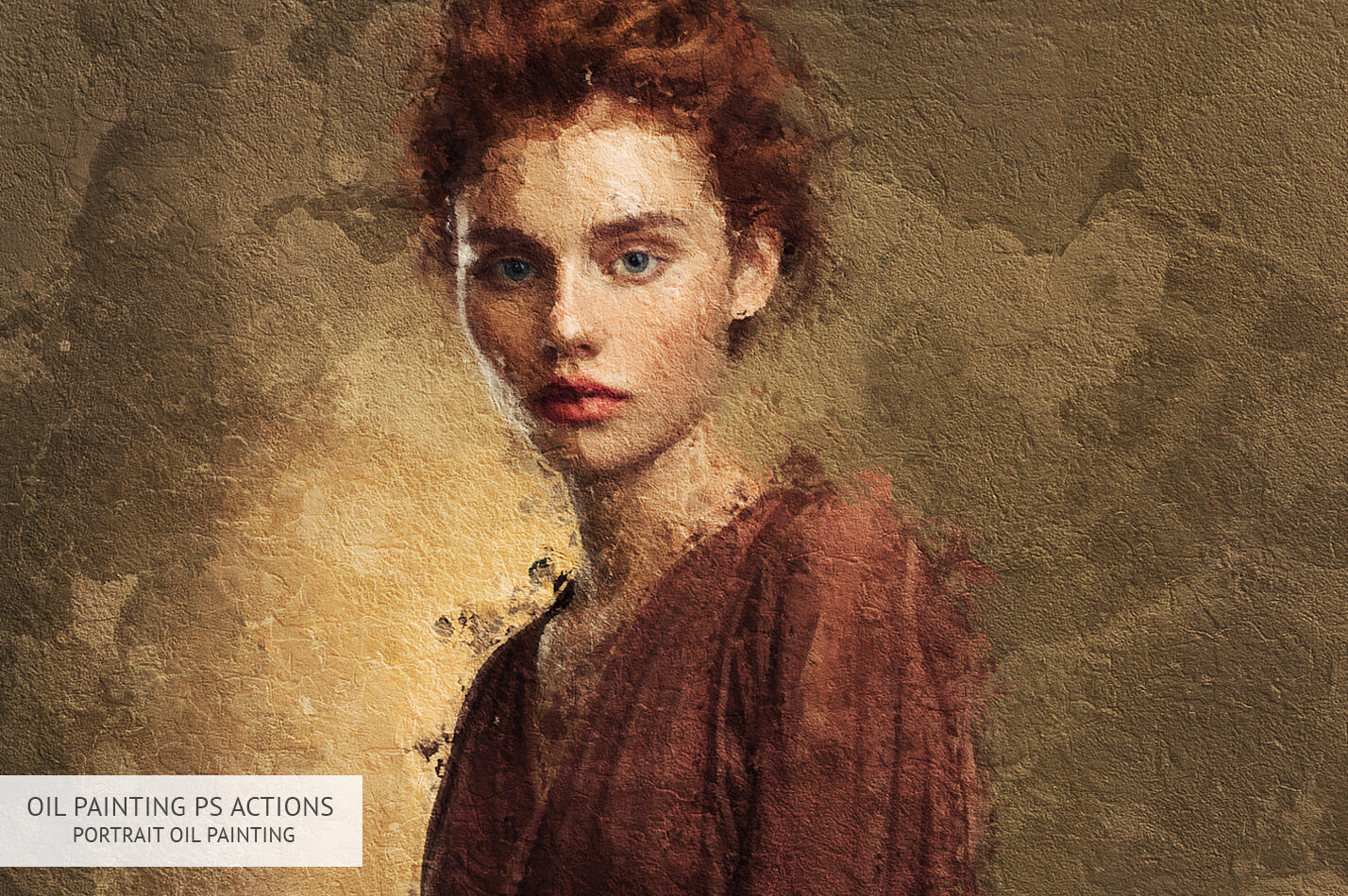 6 Free Oil Paint Photoshop Actions |Photoshop Actions Oil Painting