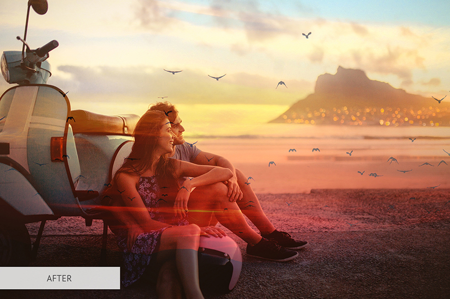 Color Double Exposure Photoshop Action