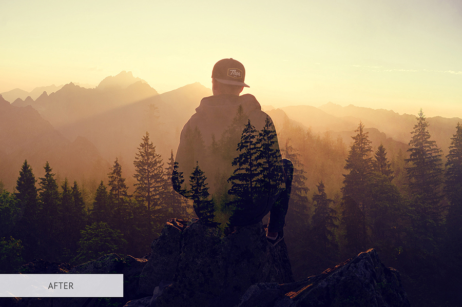 Advanced Double Exposure Photoshop Actions