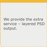 Extra Service - Layered PSD file