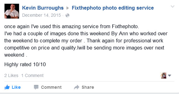 Fotoreparatur-Service-Review von Kevin, UK