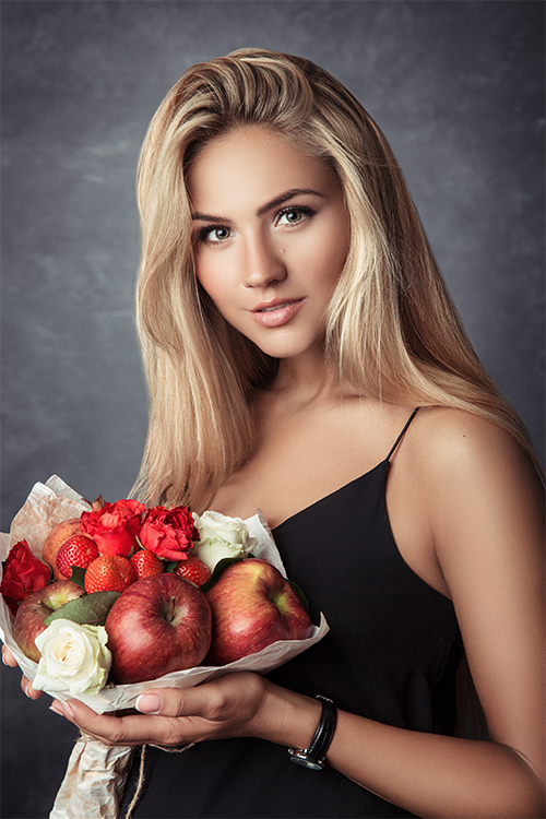 Portrait retouching example - After