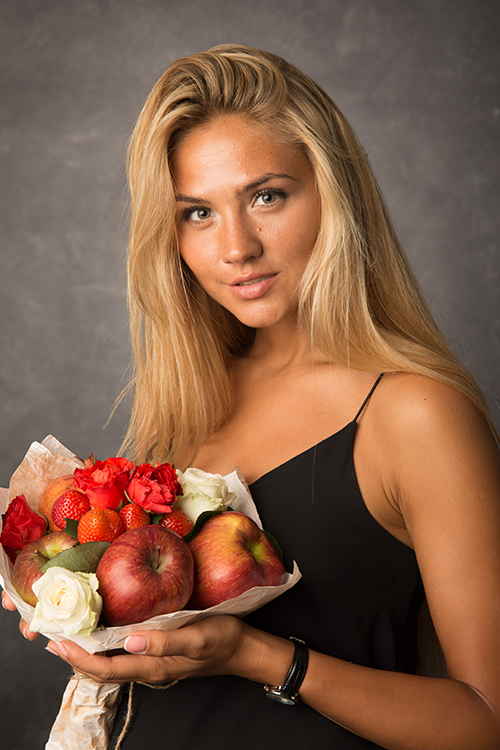 Portrait retouching example - Before