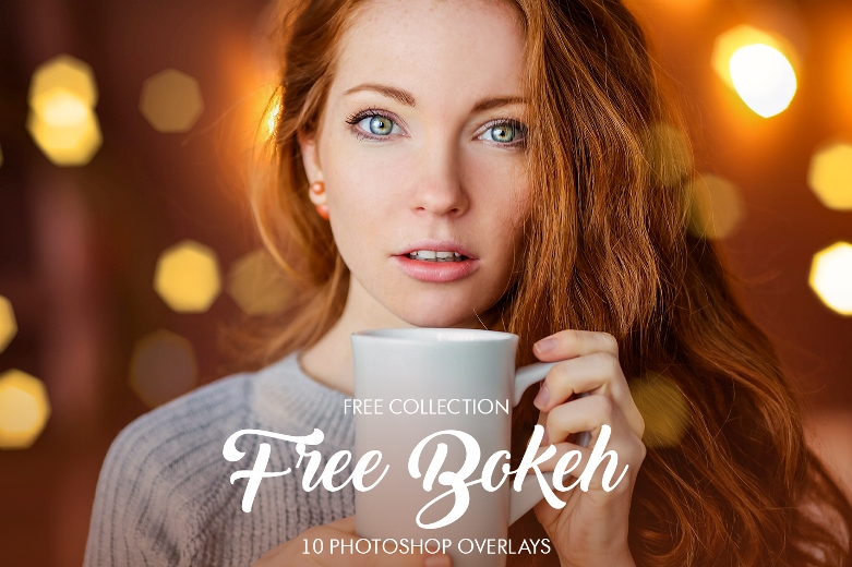 free bokeh overlays for photoshop poster girl