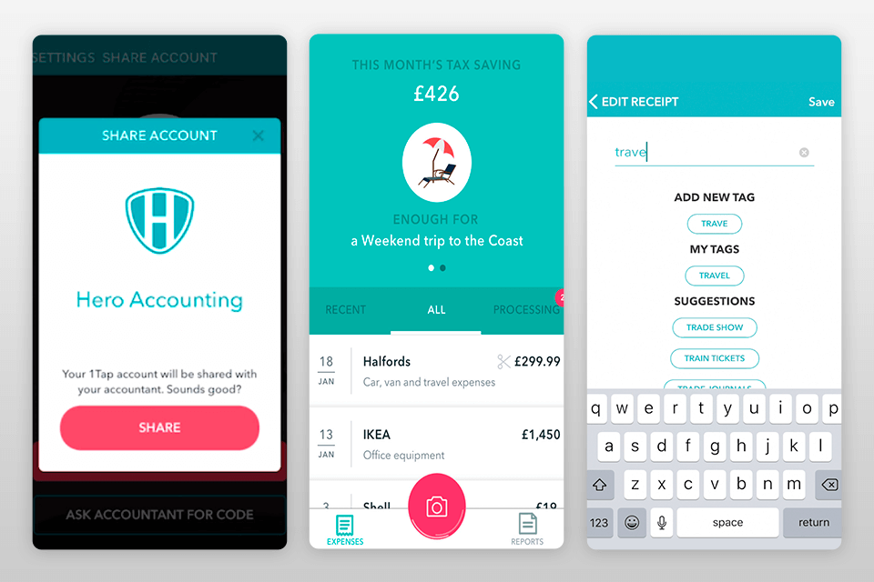 1tapreceipts photography business app