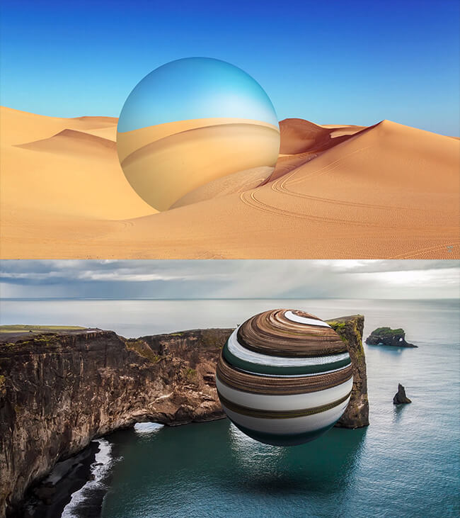 3d sphere photoshop manipulation tutorial