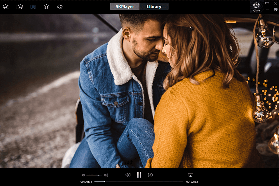 5k video player interface