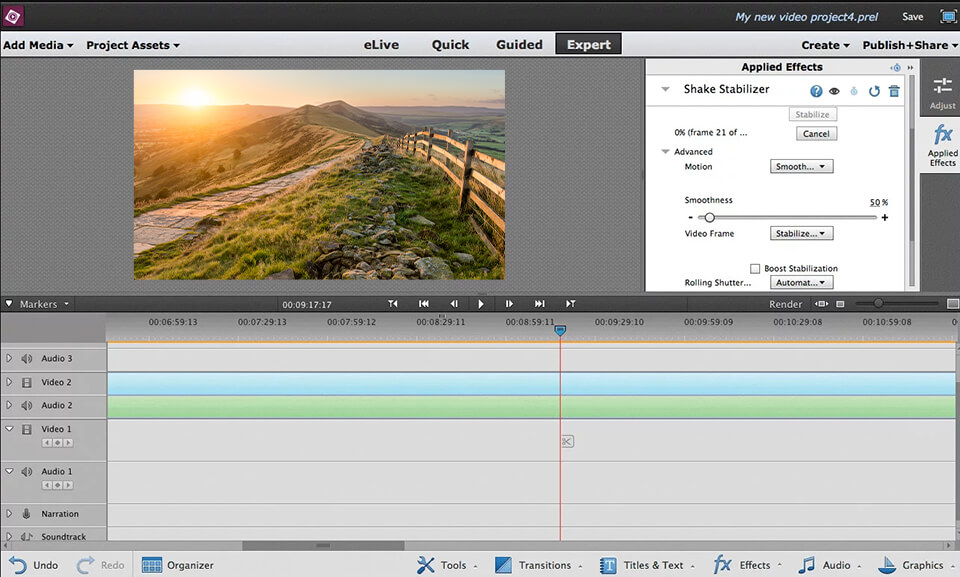 adobe elementsインターフェース