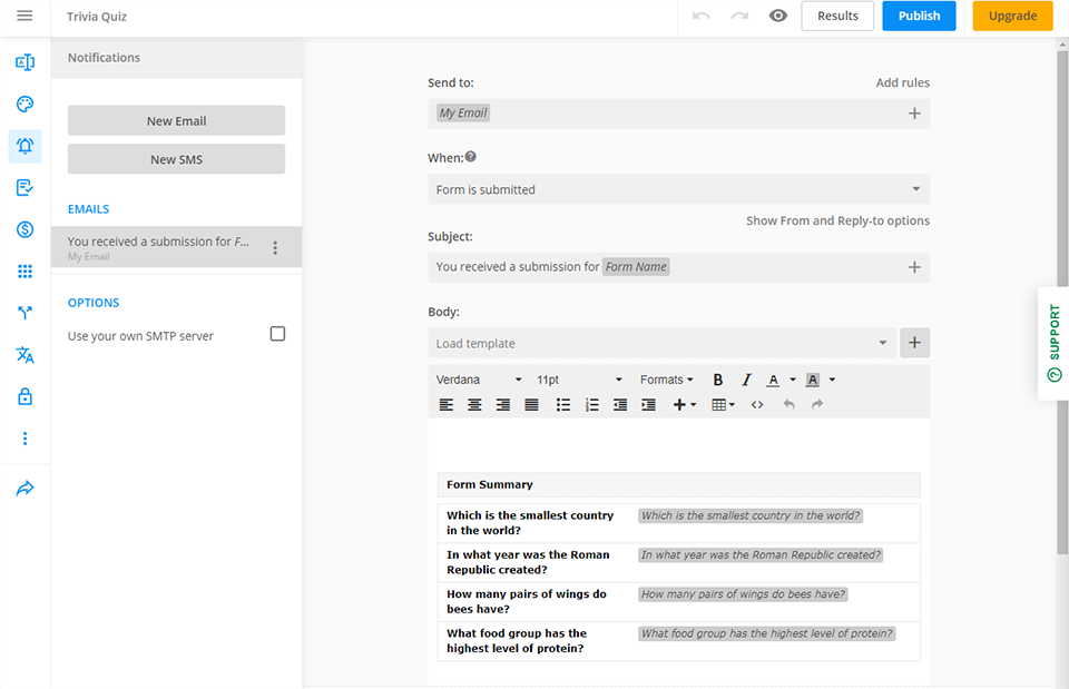123formbuilder online form builder interface