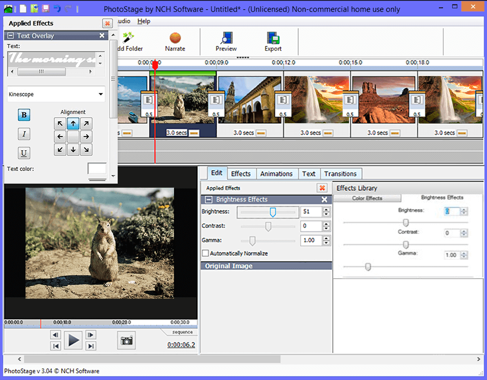 photostage interface