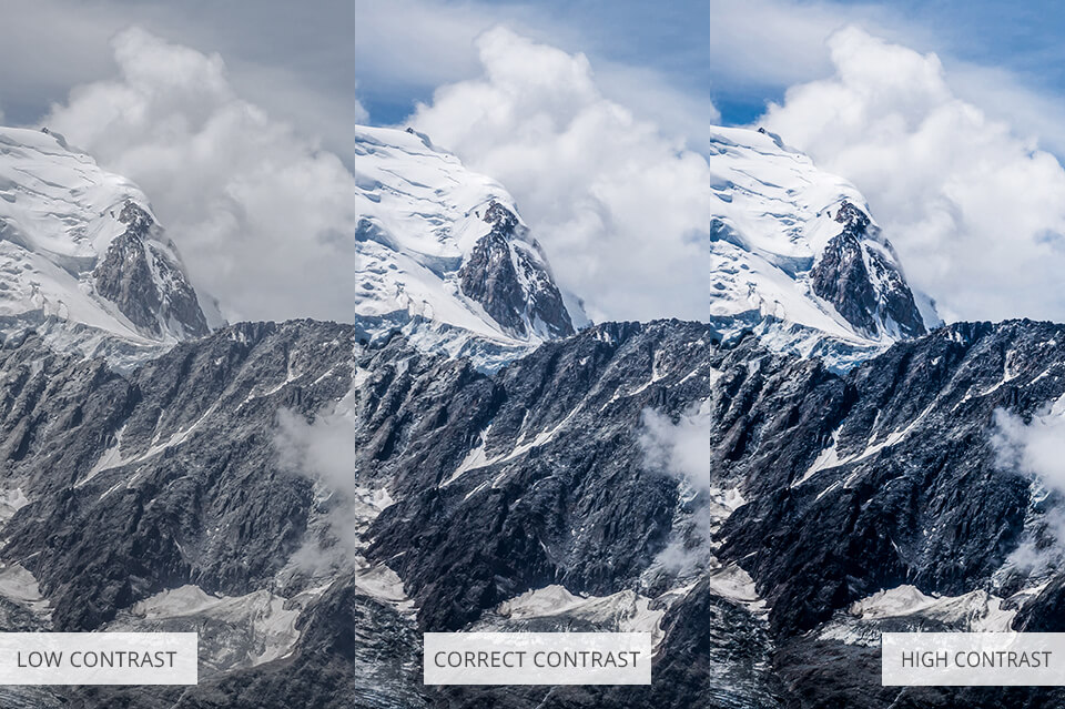 how to post process photos contrast