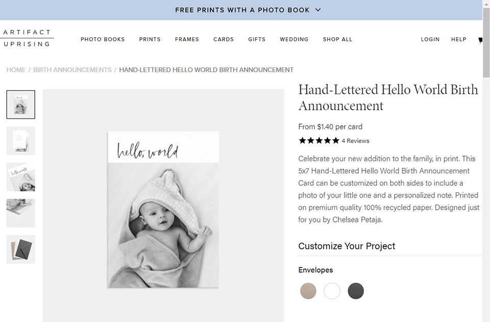 artifact uprising photo cards