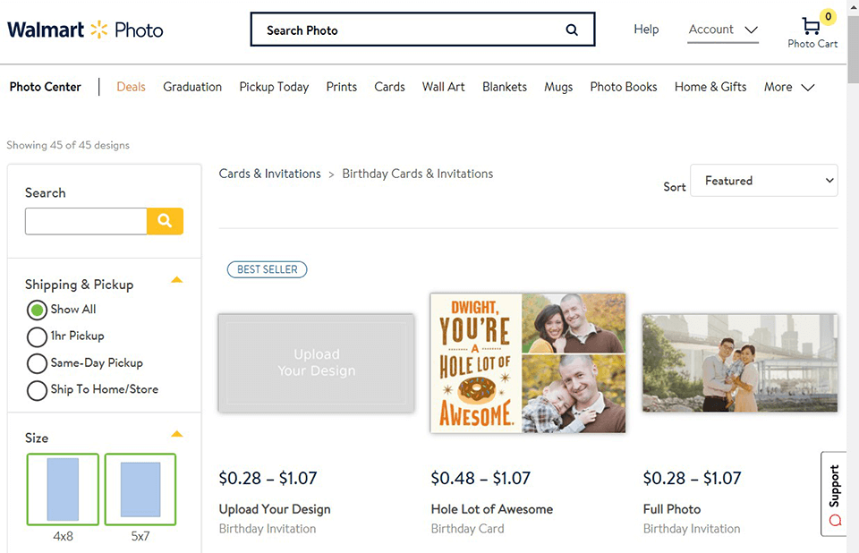 walmart photos photo cards
