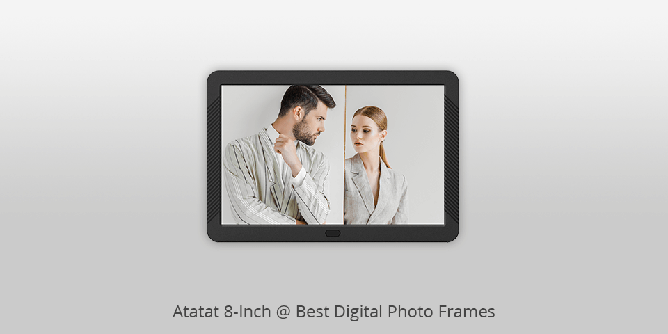 atatat 8 inch digital photo frame