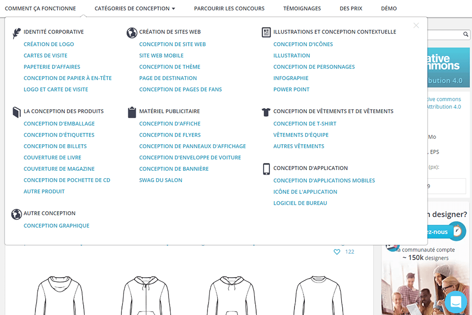 designcontest meilleurs sites vectoriels gratuits interface