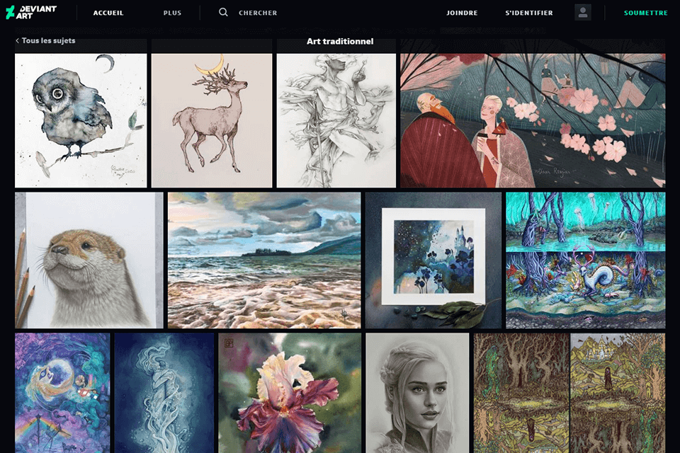 deviantart meilleurs sites vectoriels gratuits interface