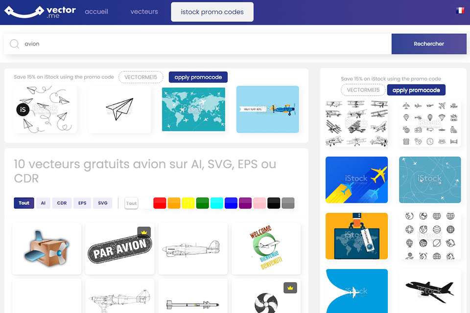vector me meilleurs sites vectoriels gratuits interface