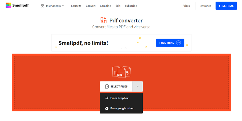 small pdf interface