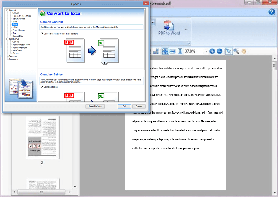solid converter interface