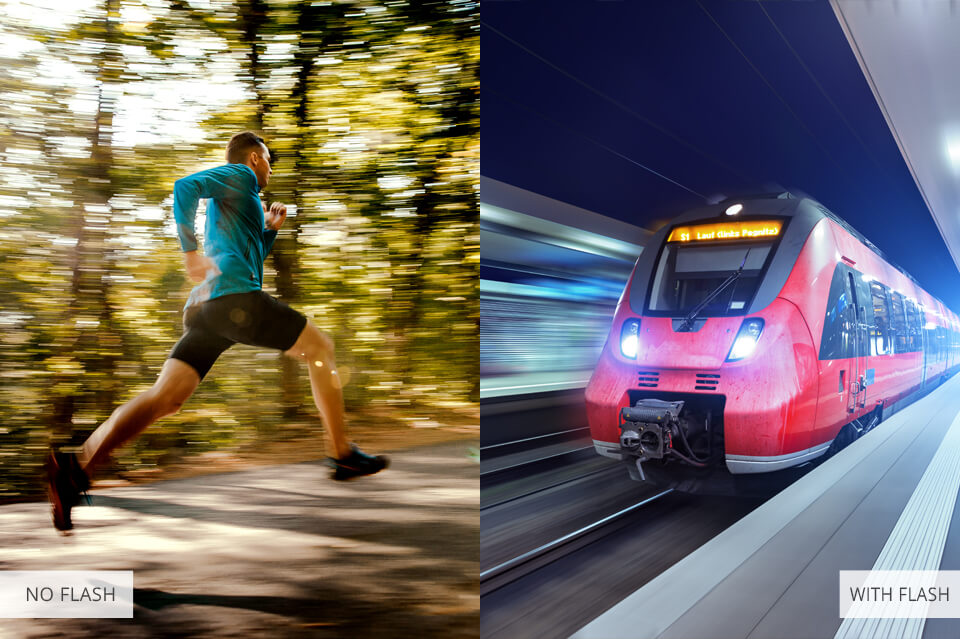 using flash in panning photography