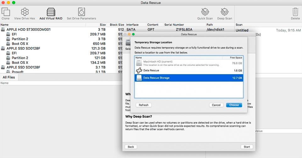 data rescue mac recovery software
