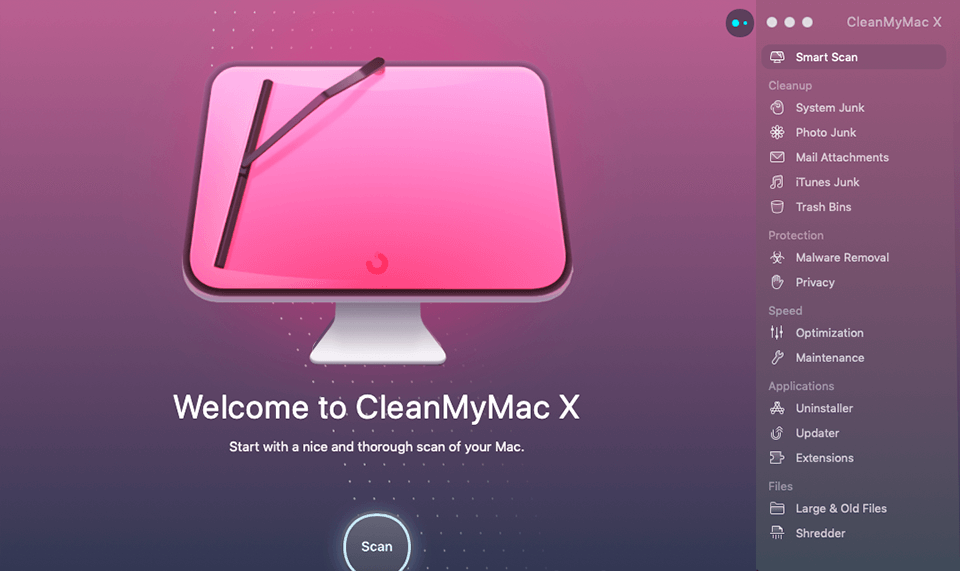 cleanmymac x interface
