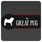 the great pug vrchat world logo